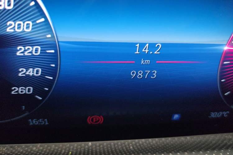 Used Mercedes-Benz A-Class 2025 A 200 L Fashion Model Odometer Close Up