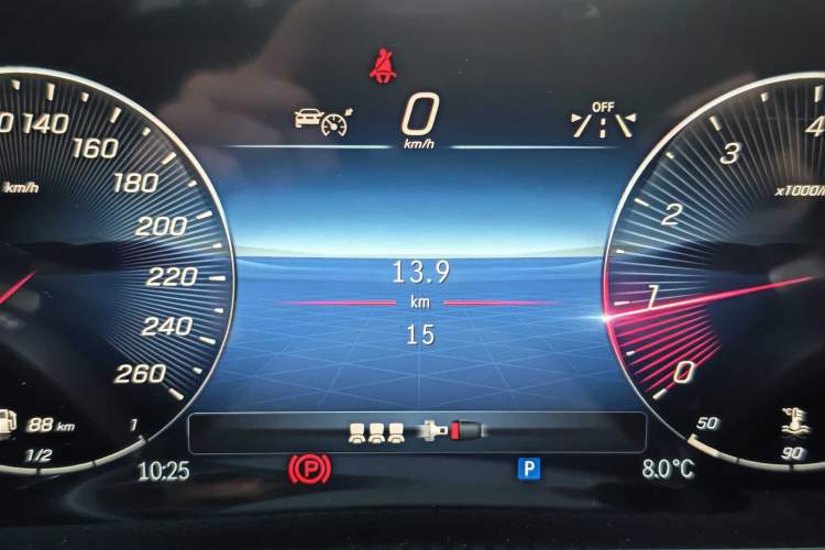 Used Mercedes-Benz A-Class 2025 A 200 L Fashion Model Odometer Close Up