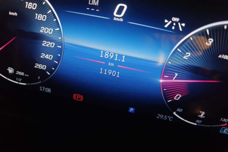 Used Mercedes-Benz A-Class 2025 A 200 L Fashion Model Odometer Close Up