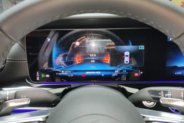 Used Mercedes-Benz AMG GT 2025 AMG GT 50 Four-Door Coupe China Special Edition Odometer Close Up