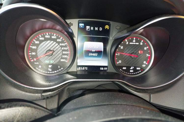 Used Mercedes-Benz AMG GT 2015 AMG GT S Odometer Close Up