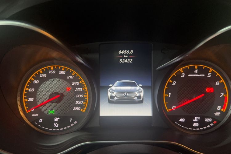 Used Mercedes-Benz AMG GT 2016 AMG GT Odometer Close Up
