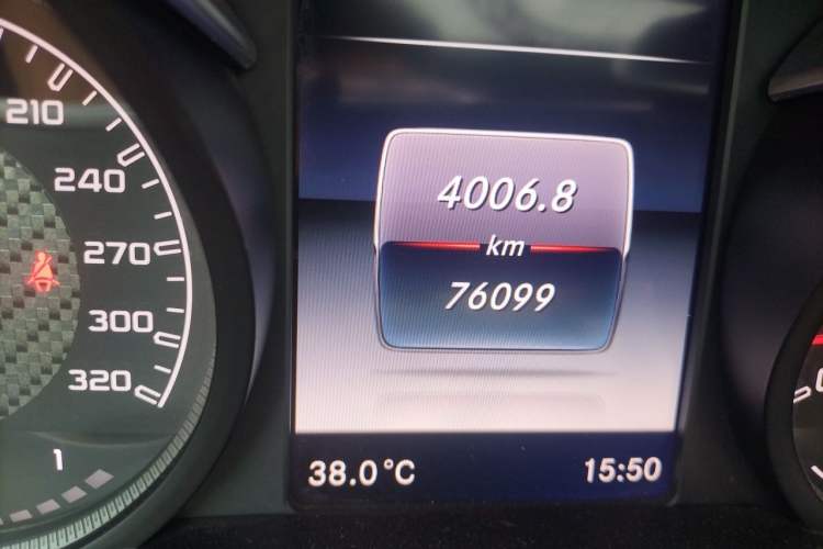Used Mercedes-Benz AMG GT 2016 AMG GT Odometer Close Up