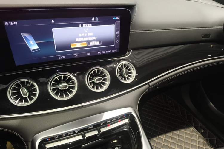 Used Mercedes-Benz AMG GT 2019 AMG GT 50 four-door sports car Audio And AC Panel
