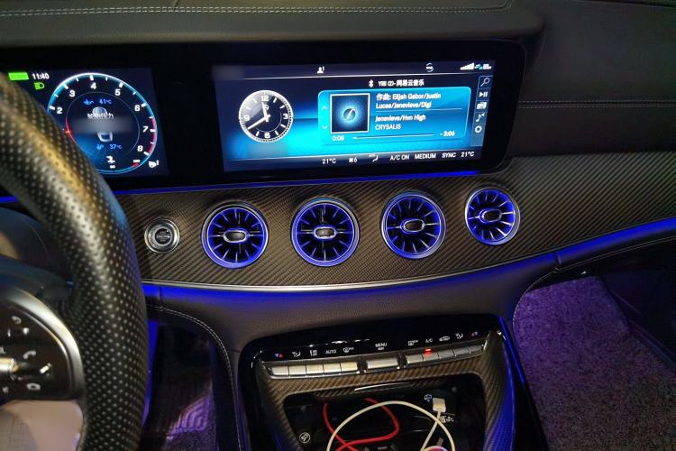 Used Mercedes-Benz AMG GT 2019 AMG GT 50 four-door sports car Audio And AC Panel