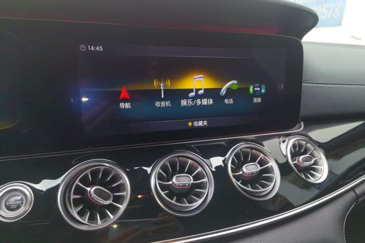 Used Mercedes-Benz AMG GT 2019 AMG GT 50 four-door sports car Audio And AC Panel