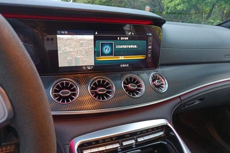 Used Mercedes-Benz AMG GT 2019 AMG GT 50 four-door sports car Audio And AC Panel