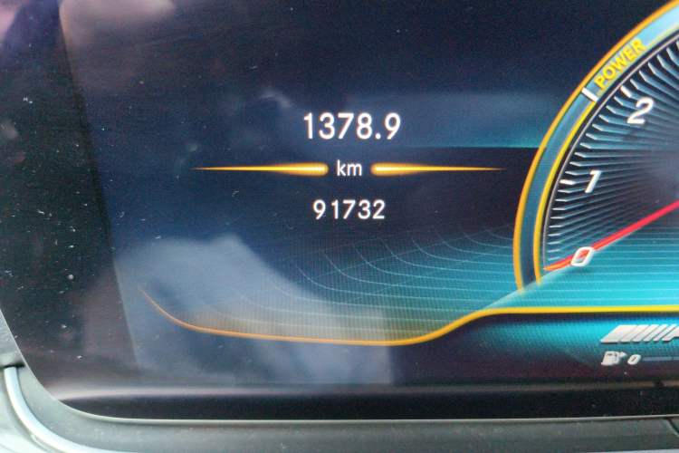 Used Mercedes-Benz AMG GT 2019 AMG GT 50 four-door sports car Odometer Close Up
