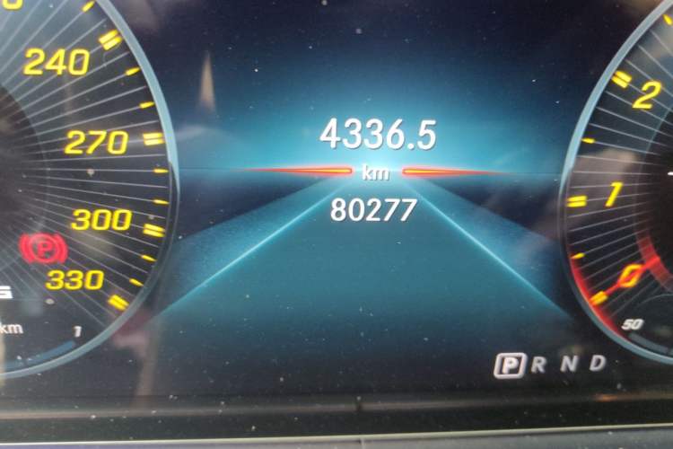 Used Mercedes-Benz AMG GT 2019 AMG GT 50 four-door sports car Odometer Close Up