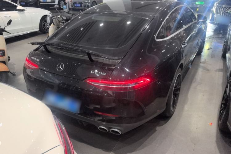 Used Mercedes-Benz AMG GT 2019 AMG GT 50 four-door sports car Rear Right 45 Deg