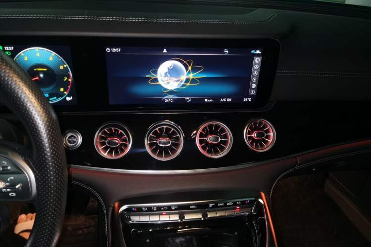 Used Mercedes-Benz AMG GT 2019 AMG GT 50 four-door sports car Audio And AC Panel