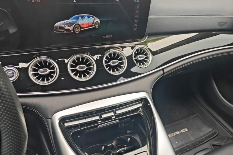 Used Mercedes-Benz AMG GT 2019 AMG GT 50 four-door sports car Audio And AC Panel