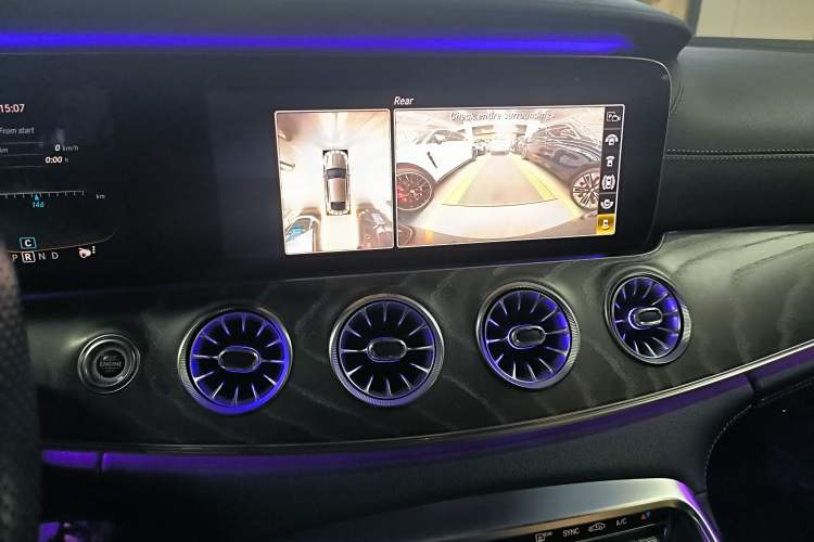 Used Mercedes-Benz AMG GT 2019 AMG GT 50 four-door sports car Audio And AC Panel