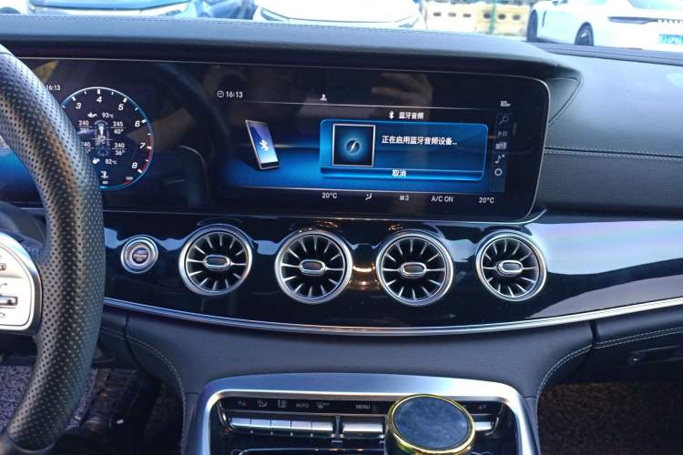 Used Mercedes-Benz AMG GT 2019 AMG GT 50 four-door sports car Audio And AC Panel