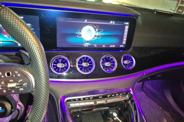 Used Mercedes-Benz AMG GT 2019 AMG GT 50 four-door sports car Audio And AC Panel
