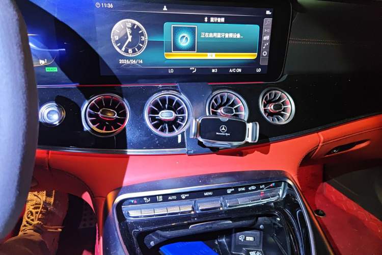 Used Mercedes-Benz AMG GT 2019 AMG GT 50 four-door sports car Audio And AC Panel
