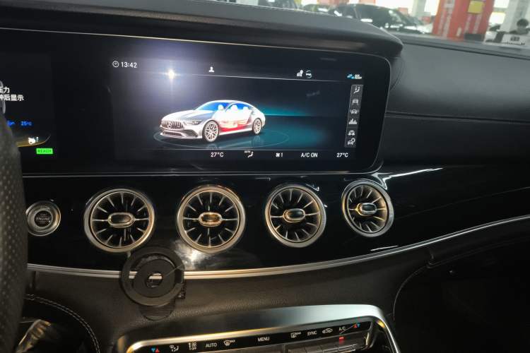 Used Mercedes-Benz AMG GT 2019 AMG GT 50 four-door sports car Audio And AC Panel