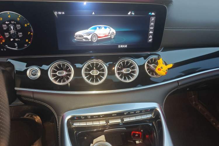 Used Mercedes-Benz AMG GT 2019 AMG GT 50 four-door sports car Audio And AC Panel