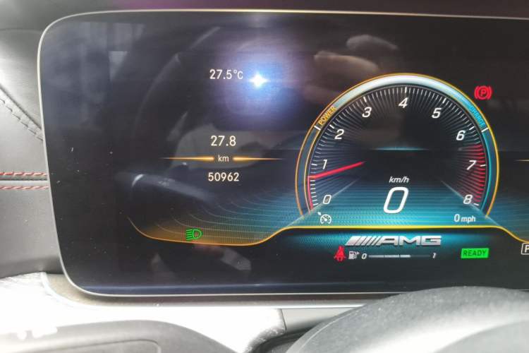 Used Mercedes-Benz AMG GT 2019 AMG GT 53 4MATIC+ Four-Door Coupe Odometer Close Up