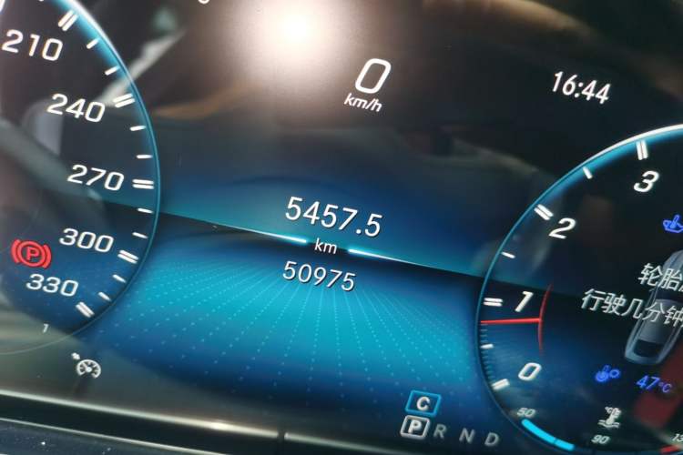 Used Mercedes-Benz AMG GT 2019 AMG GT 50 four-door sports car Odometer Close Up