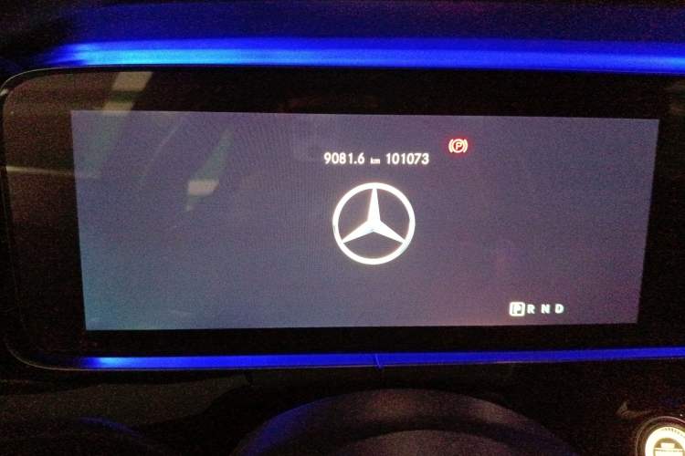 Used Mercedes-Benz AMG GT 2019 AMG GT 50 four-door sports car Odometer Close Up