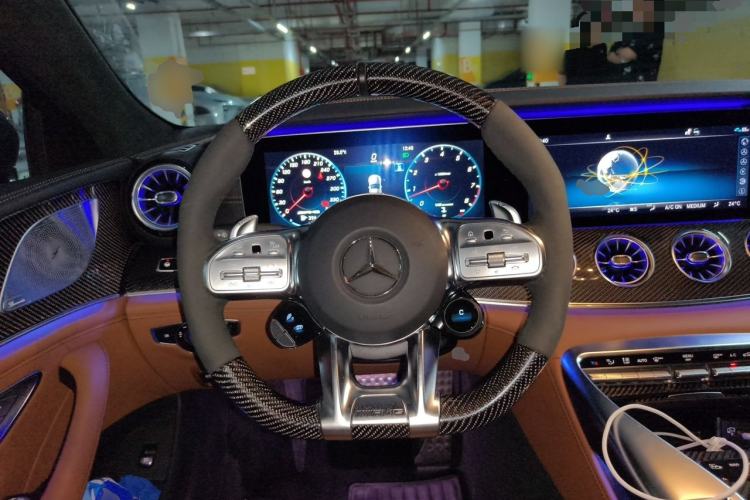 Used Mercedes-Benz AMG GT 2019 AMG GT 63 S 4MATIC+ Four-Door Coupe Steering Wheel