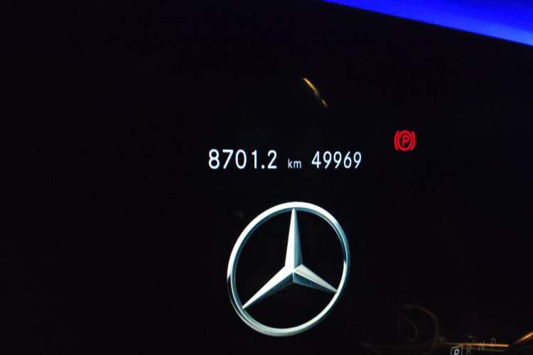 Used Mercedes-Benz AMG GT 2019 AMG GT 50 four-door sports car Odometer Close Up