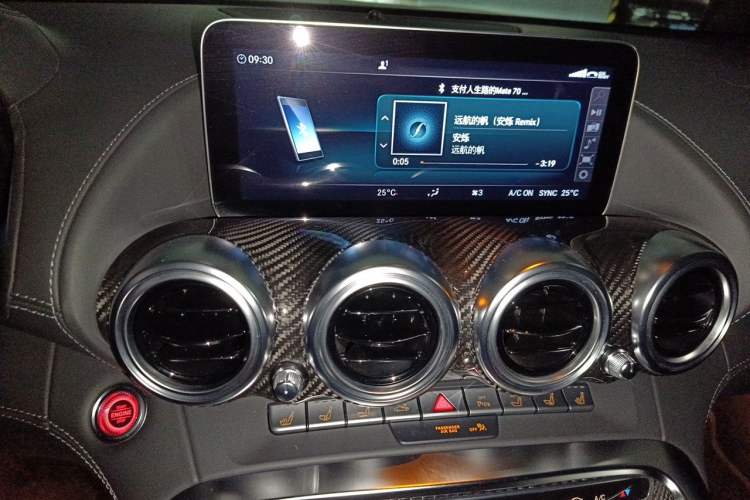Used Mercedes-Benz AMG GT 2019 AMG GT C Convertible Audio And AC Panel