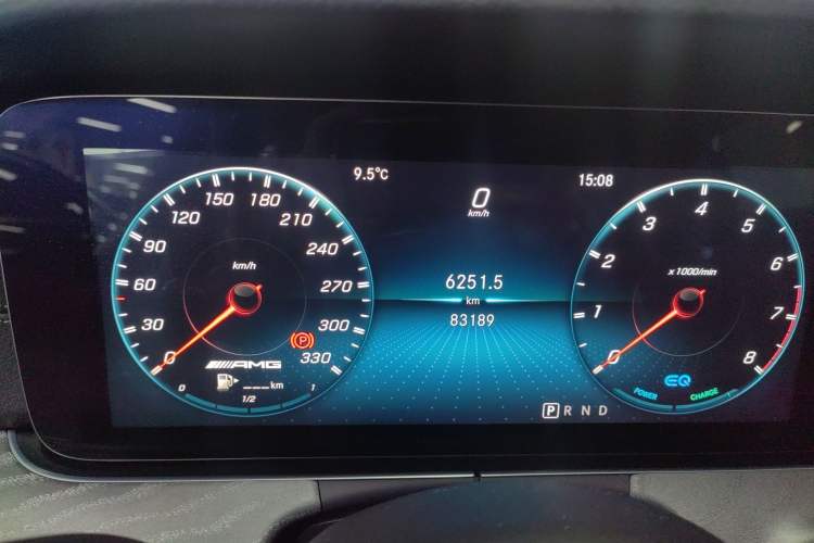 Used Mercedes-Benz AMG GT 2019 AMG GT 53 4MATIC+ Four-Door Coupe Odometer Close Up