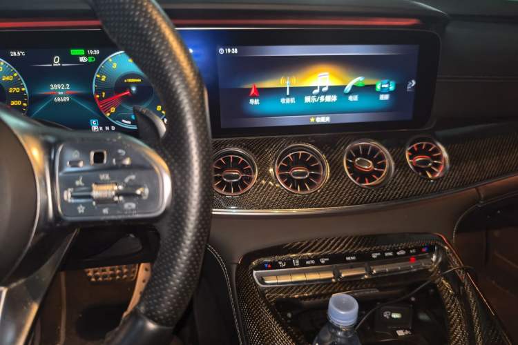 Used Mercedes-Benz AMG GT 2019 AMG GT 50 four-door sports car Audio And AC Panel