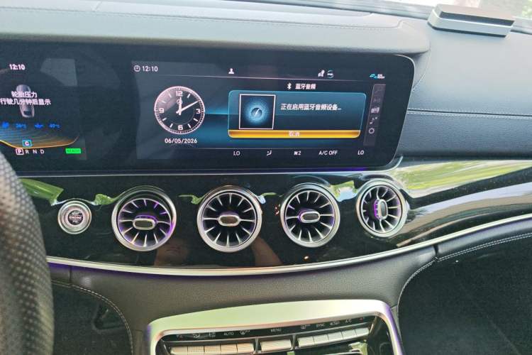 Used Mercedes-Benz AMG GT 2019 AMG GT 50 four-door sports car Audio And AC Panel