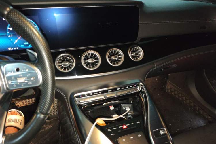 Used Mercedes-Benz AMG GT 2019 AMG GT 50 four-door sports car Audio And AC Panel