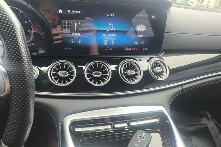 Used Mercedes-Benz AMG GT 2020 AMG GT 50 Four-Door Coupe Audio And AC Panel