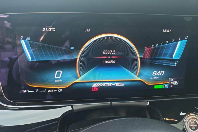 Used Mercedes-Benz AMG GT 2020 AMG GT 50 Four-Door Coupe Odometer Close Up