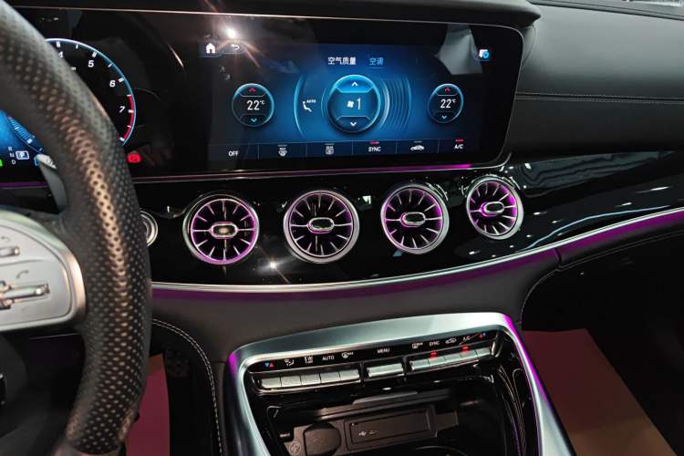 Used Mercedes-Benz AMG GT 2020 AMG GT 50 Four-Door Coupe Audio And AC Panel