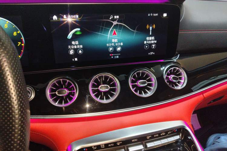 Used Mercedes-Benz AMG GT 2020 AMG GT 50 Four-Door Coupe Audio And AC Panel