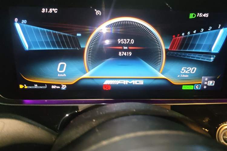 Used Mercedes-Benz AMG GT 2020 AMG GT 50 Four-Door Coupe Odometer Close Up