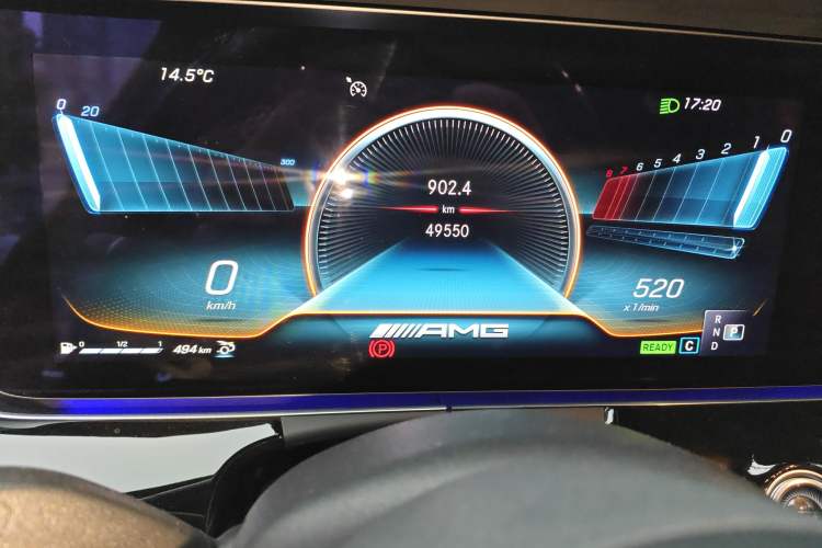 Used Mercedes-Benz AMG GT 2020 AMG GT 50 Four-Door Coupe Odometer Close Up