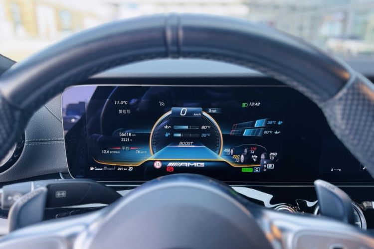 Used Mercedes-Benz AMG GT 2020 AMG GT 50 Four-Door Coupe Odometer Close Up
