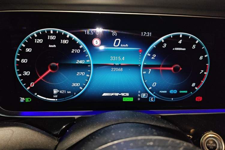 Used Mercedes-Benz AMG GT 2020 AMG GT 50 Four-Door Coupe Odometer Close Up