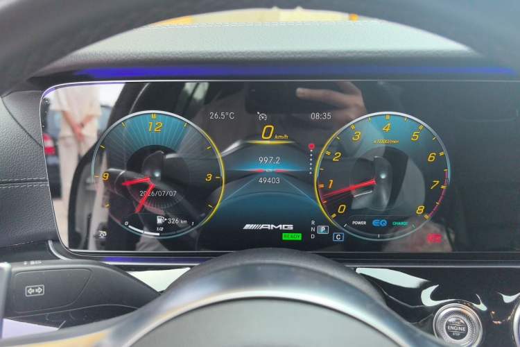 Used Mercedes-Benz AMG GT 2020 AMG GT 50 Four-Door Coupe Odometer Close Up