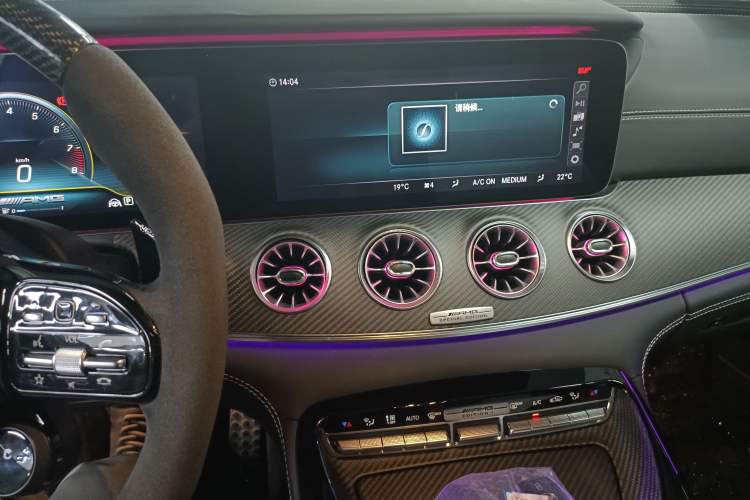 Used Mercedes-Benz AMG GT 2020 AMG GT 63 S 4MATIC+ Four-Door Coupe Audio And AC Panel