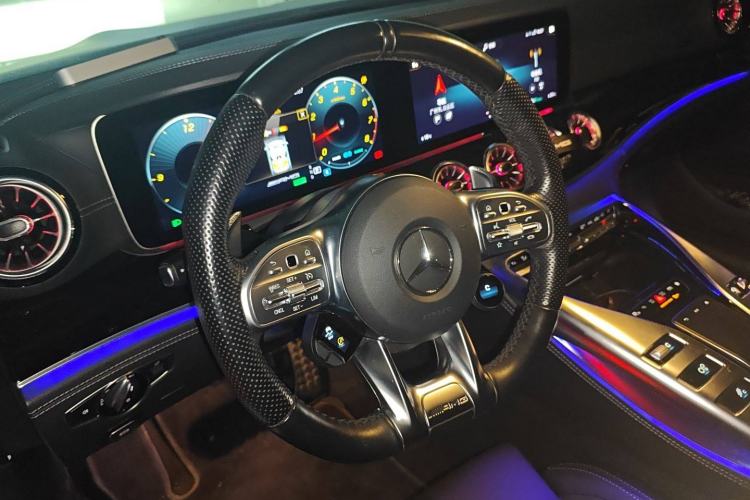 Used Mercedes-Benz AMG GT 2020 AMG GT 50 Four-Door Coupe Steering Wheel