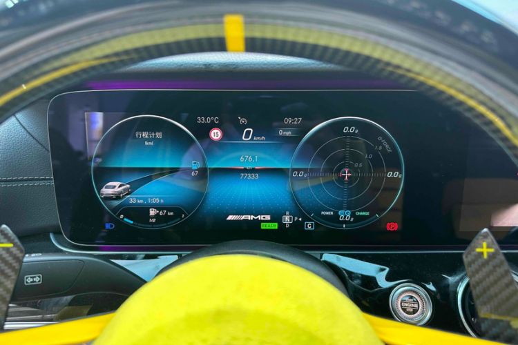 Used Mercedes-Benz AMG GT 2020 AMG GT 50 Four-Door Coupe Odometer Close Up