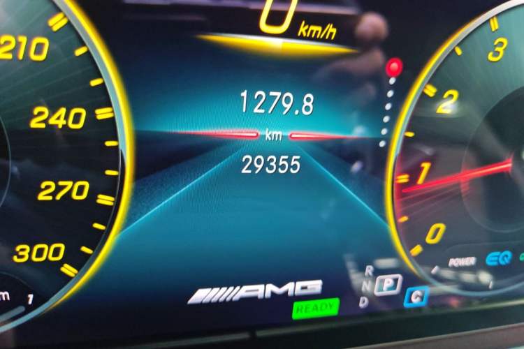 Used Mercedes-Benz AMG GT 2022 AMG GT 50 4MATIC+ Four-Door Coupe China Edition Odometer Close Up