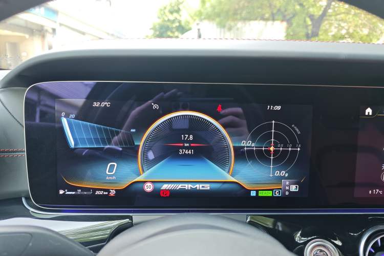 Used Mercedes-Benz AMG GT 2022 AMG GT 50 Four-Door Coupe Odometer Close Up