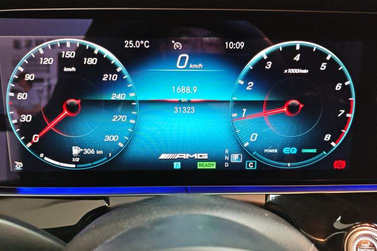 Used Mercedes-Benz AMG GT 2022 AMG GT 50 4MATIC+ Four-Door Coupe Odometer Close Up