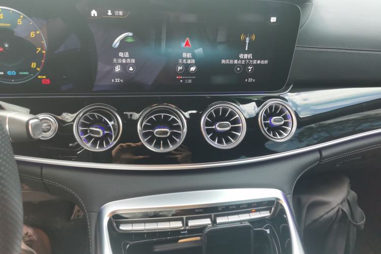 Used Mercedes-Benz AMG GT 2022 AMG GT 50 4MATIC+ Four-Door Coupe Audio And AC Panel