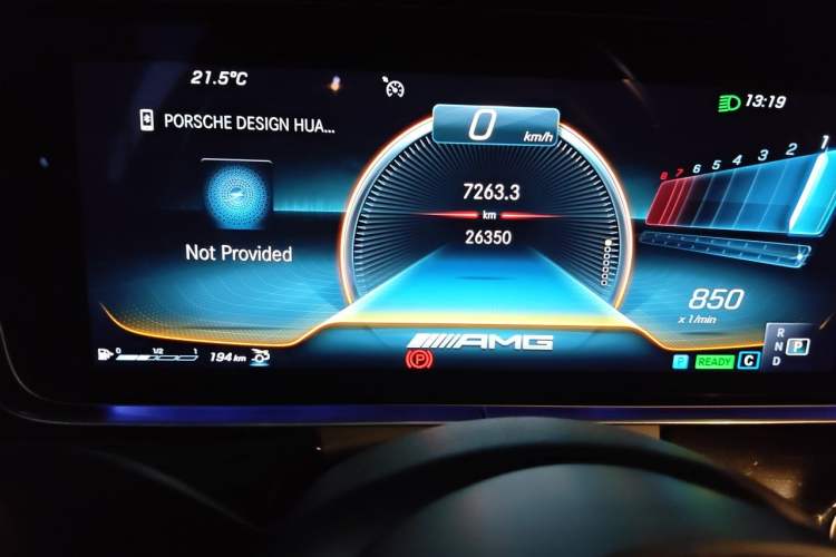 Used Mercedes-Benz AMG GT 2022 AMG GT 50 Four-Door Coupe Odometer Close Up