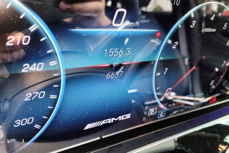 Used Mercedes-Benz AMG GT 2022 AMG GT 50 Four-Door Coupe Odometer Close Up